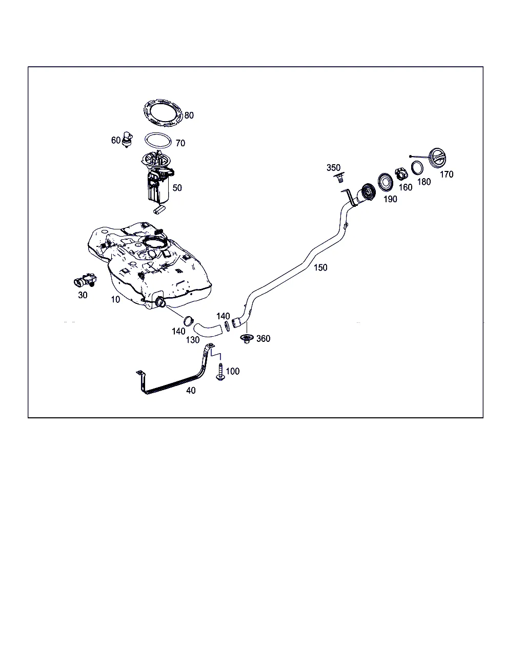 ТОПЛИВНЫЙ БАК С НАВЕСНЫМИ ЭЛЕМЕНТАМИ
