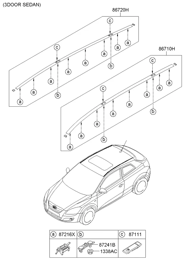 накладка на крышу и задний спойлер