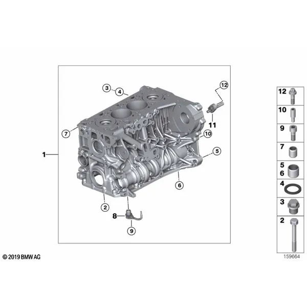 Блок-картер двигателя