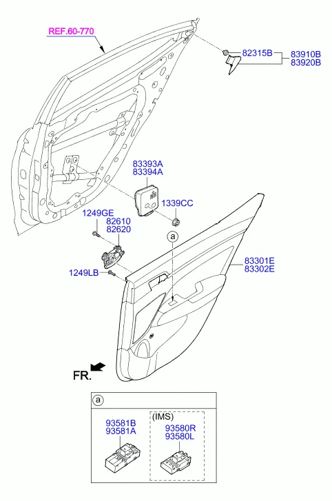 Облицовка задней двери