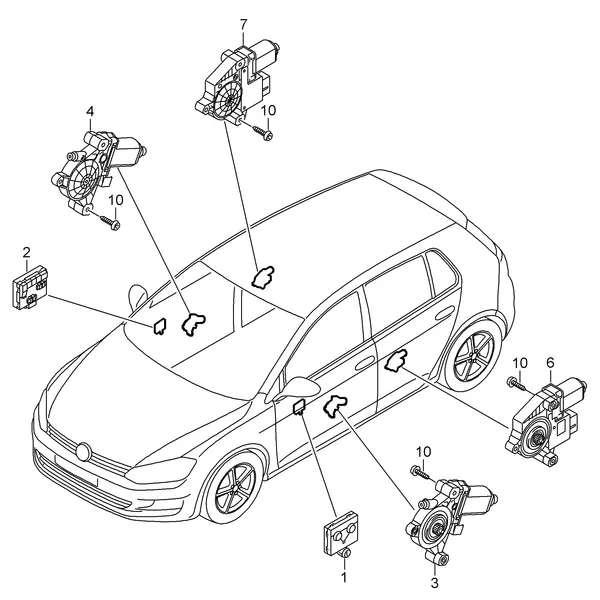 БУ двери Эл.двигатель стеклоподъёмника D >> - 28.06.2015