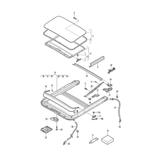 Сдвижной стеклянный люк