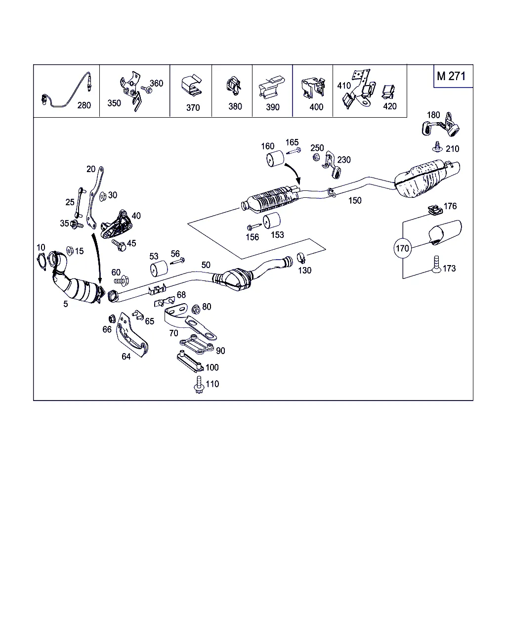 СИСТЕМА ВЫПУСКА ОГ ДЛЯ 4-ЦИЛ.БЕНЗ.АВТО- МОБИЛЕЙ