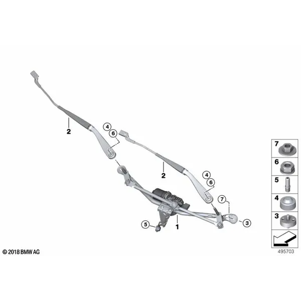 Детали стеклоочистителя