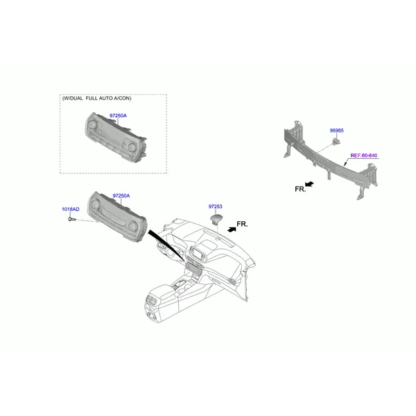 Климатическая установка - управление отопителем