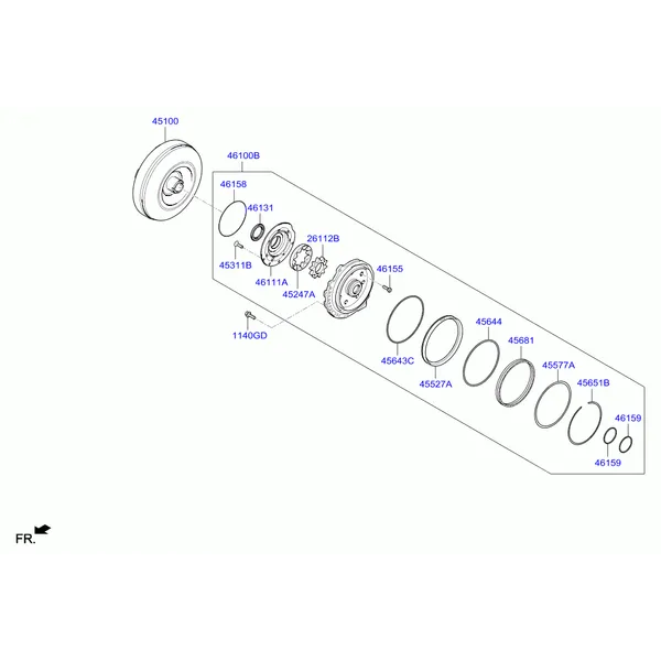 OIL PUMP & TORQUE CONVERTER - AUTOMATIC