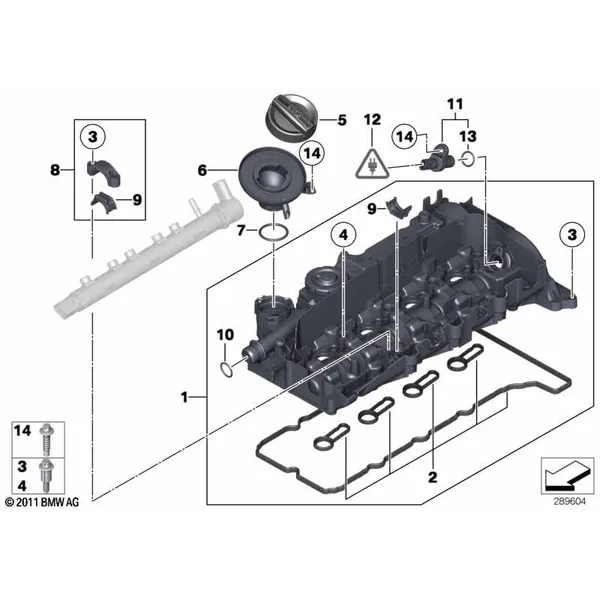 Крышка головки блока цилиндров