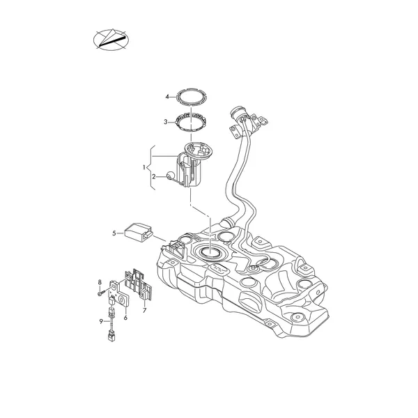 Модуль подачи топлива и датчик уровня топлива