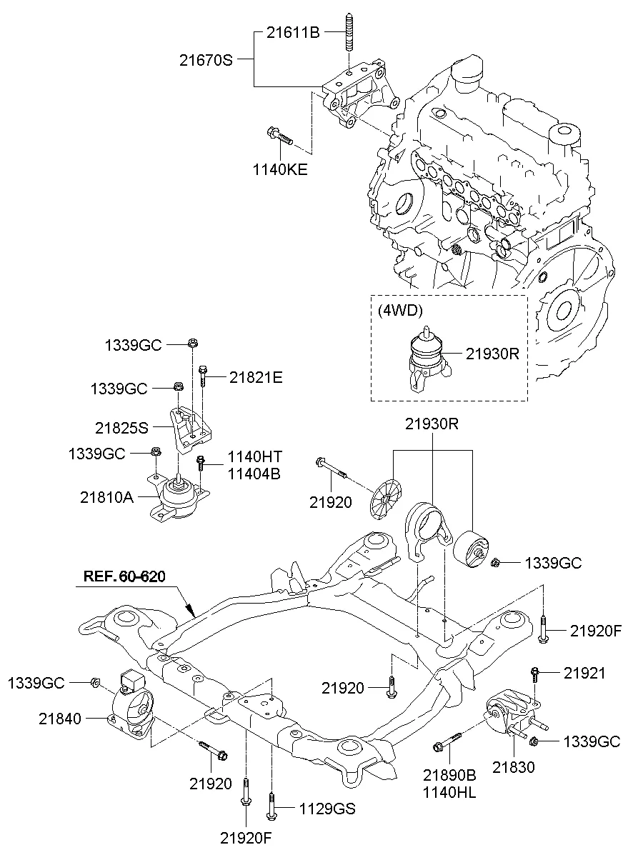 ENGINE & TRANSAXLE MOUNTING
