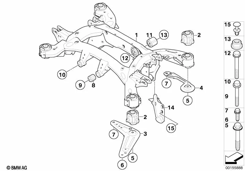 балка заднего моста