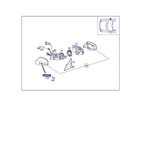 НАРУЖНОЕ ЗЕРКАЛО ПРАВОЕ