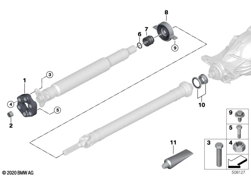 Детали карданного вала, полноприводный