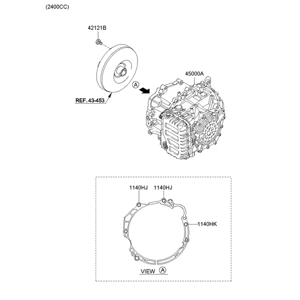 TRANSAXLE ASSY-AUTO; 1