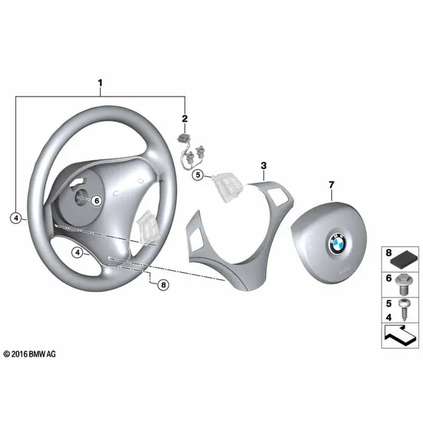 Многофункц.спортив.рулевое колесо с НПБ