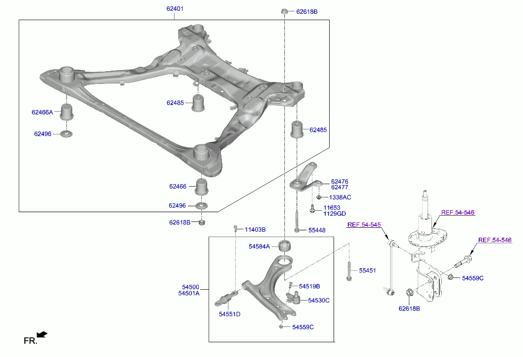 Подрамник передней подвески