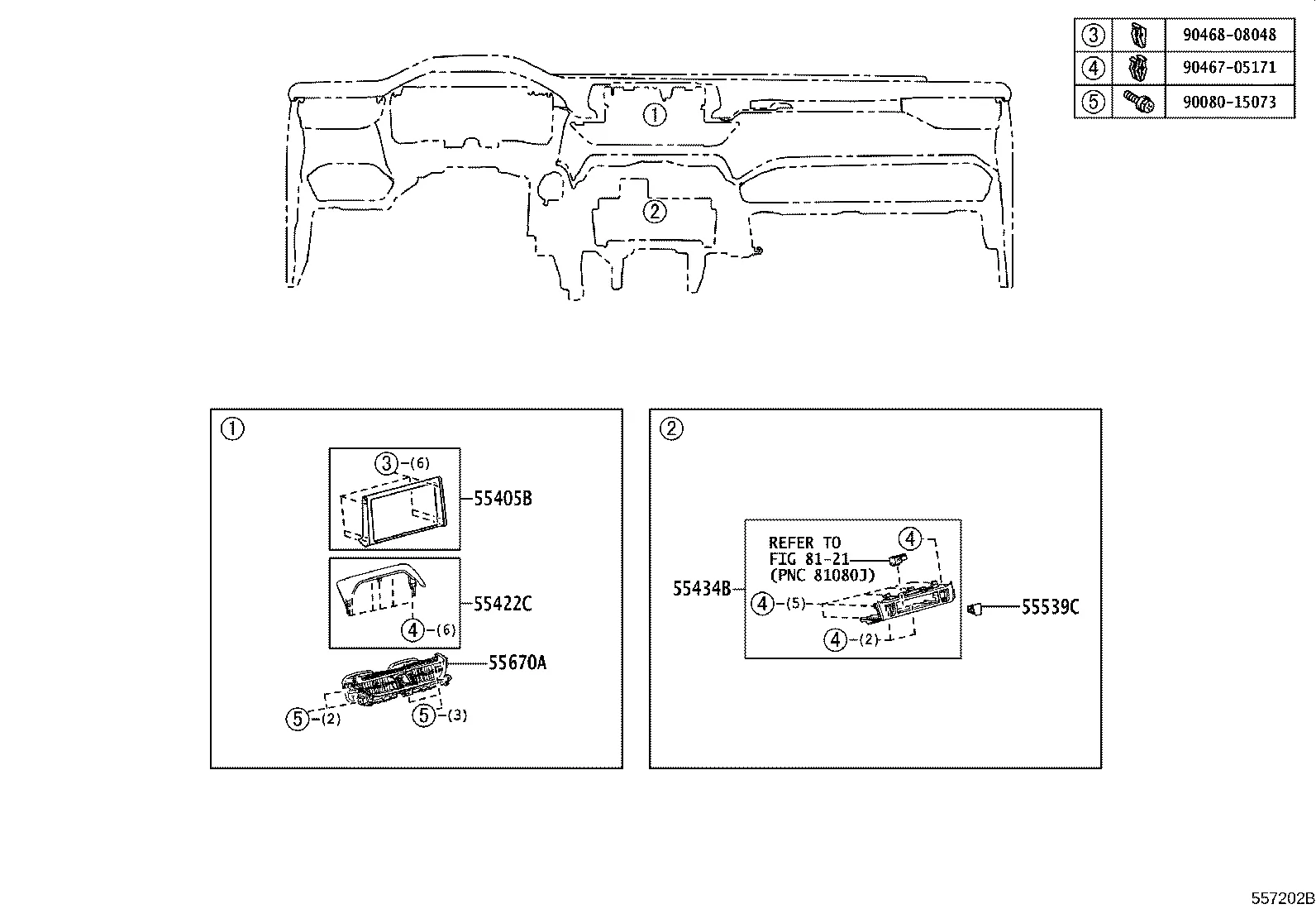 INSTRUMENT PANEL & GLOVE COMPARTMENT