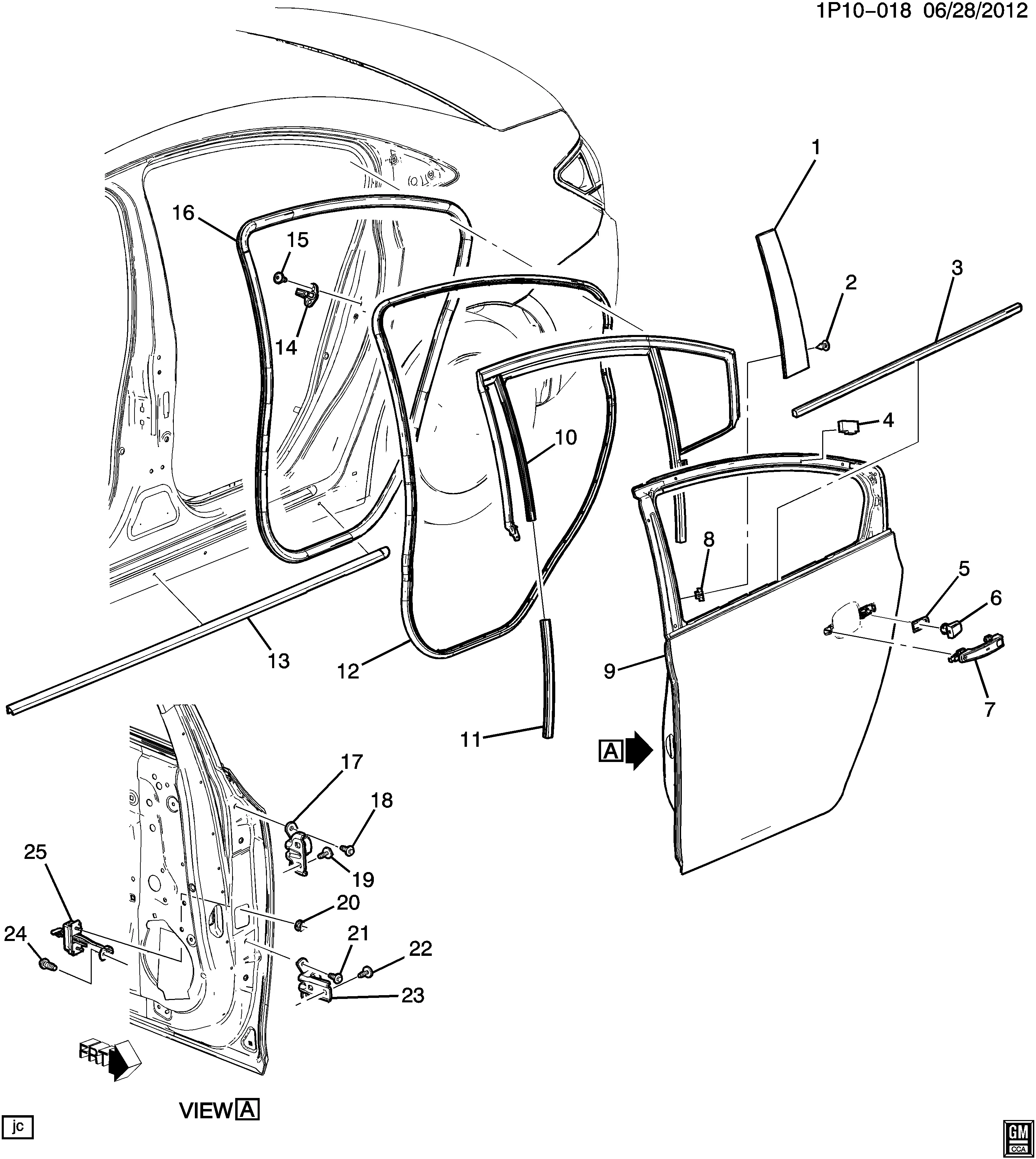 DOOR HARDWARE/REAR PART 1 (2ND DES)
