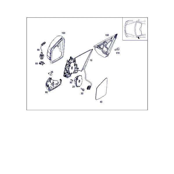 НАРУЖНОЕ ЗЕРКАЛО ЛЕВОЕ