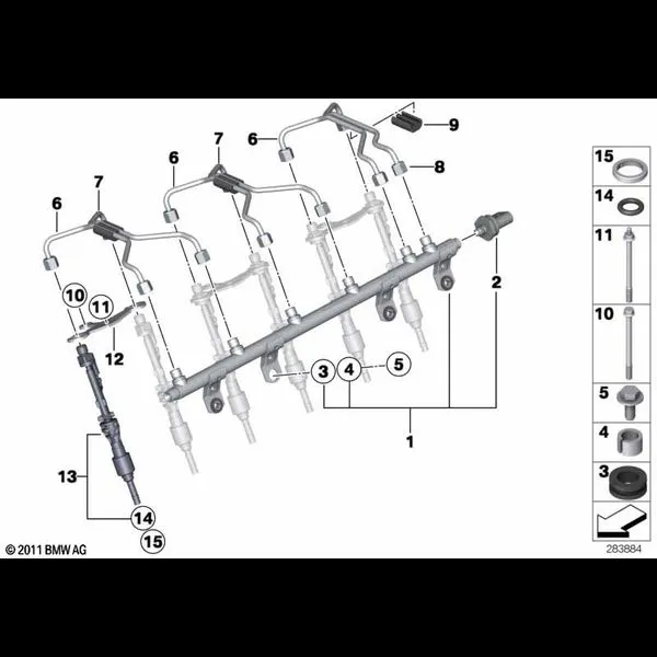 Магистраль Rail/форсунка/провод