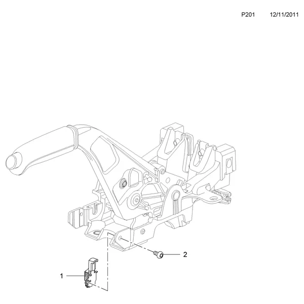 ПЕРЕКЛЮЧАТЕЛЬ ИНДИКАТОРА РУЧНОГО ТОРМОЗА