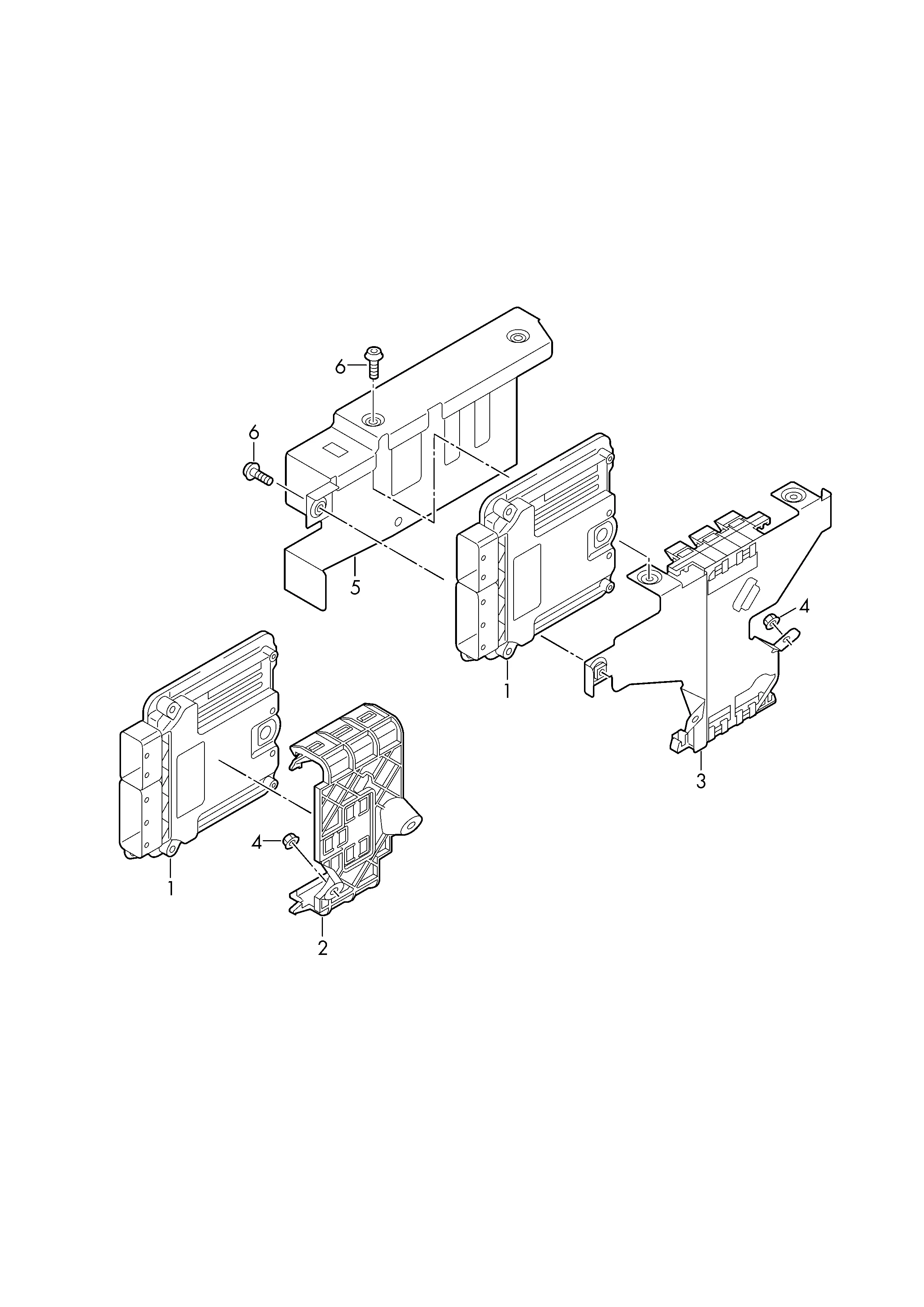 БУ бензинового двигателя Крепёжные детали