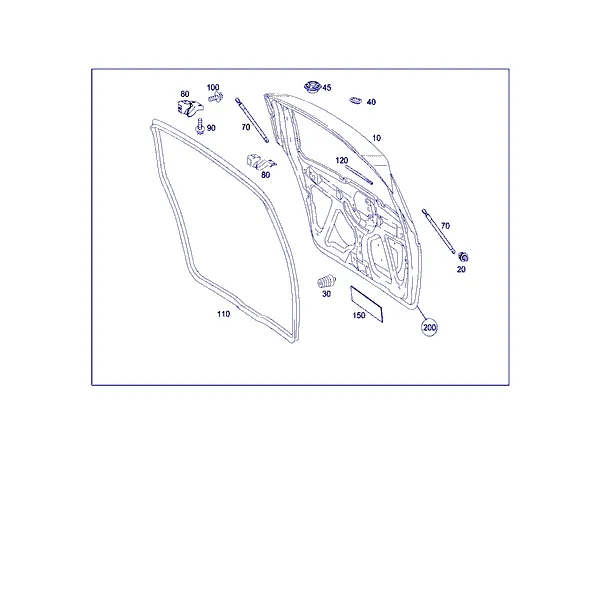 ДВЕРЬ БАГАЖНОГО ОТДЕЛЕНИЯ