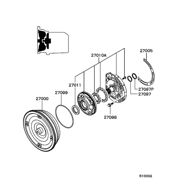 АКПП - ГИДРОТРАСФОРМАТОР И МАСЛ.НАСОС