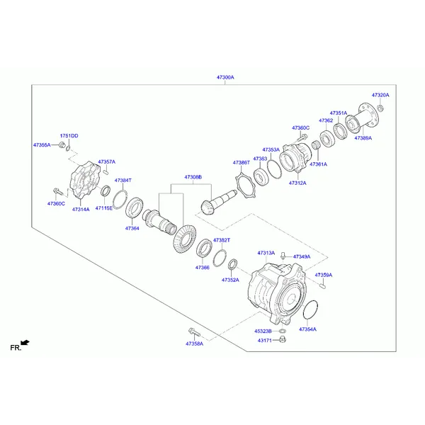 коробка раздаточная в сборе