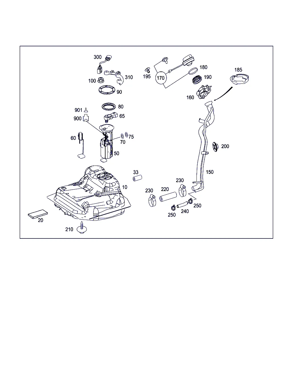 ТОПЛИВНЫЙ БАК С НАВЕСНЫМИ ЭЛЕМЕНТАМИ