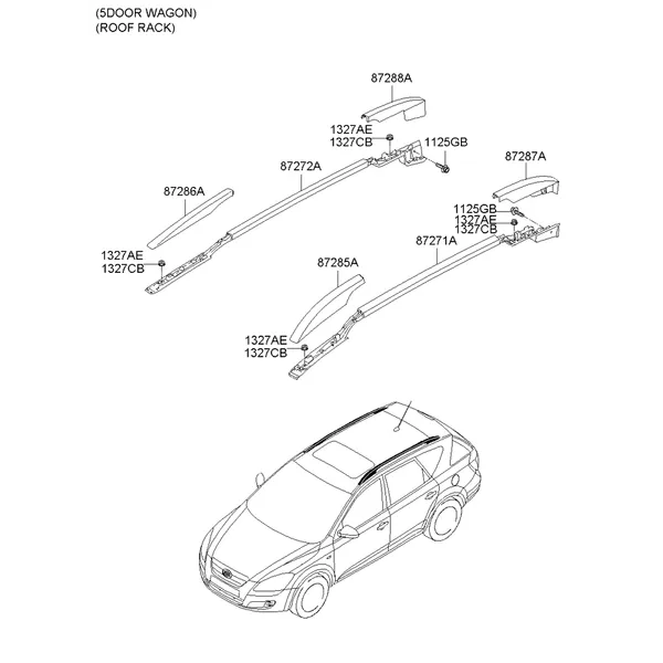 накладка на крышу и задний спойлер