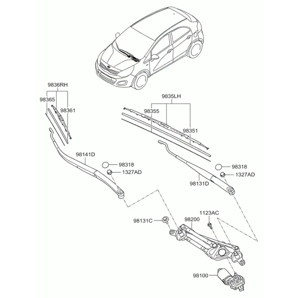 стеклоочиститель ветрового стекла
