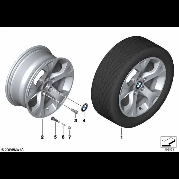 Л/c диск BMW со звездообр.спиц.диз.317