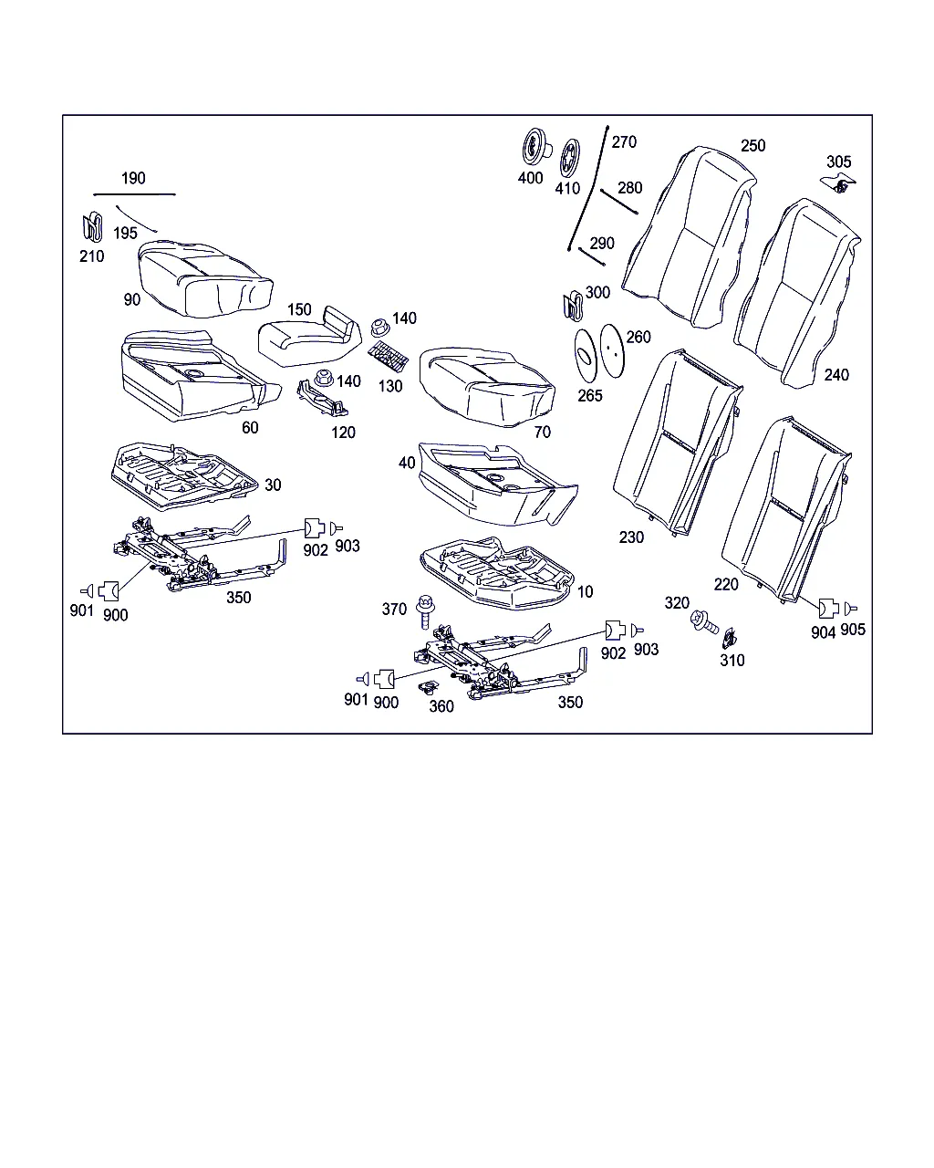 ЗАДН. СИД. ТРЕХМЕСТ., ЭЛЕКТР. РЕГУЛИР.