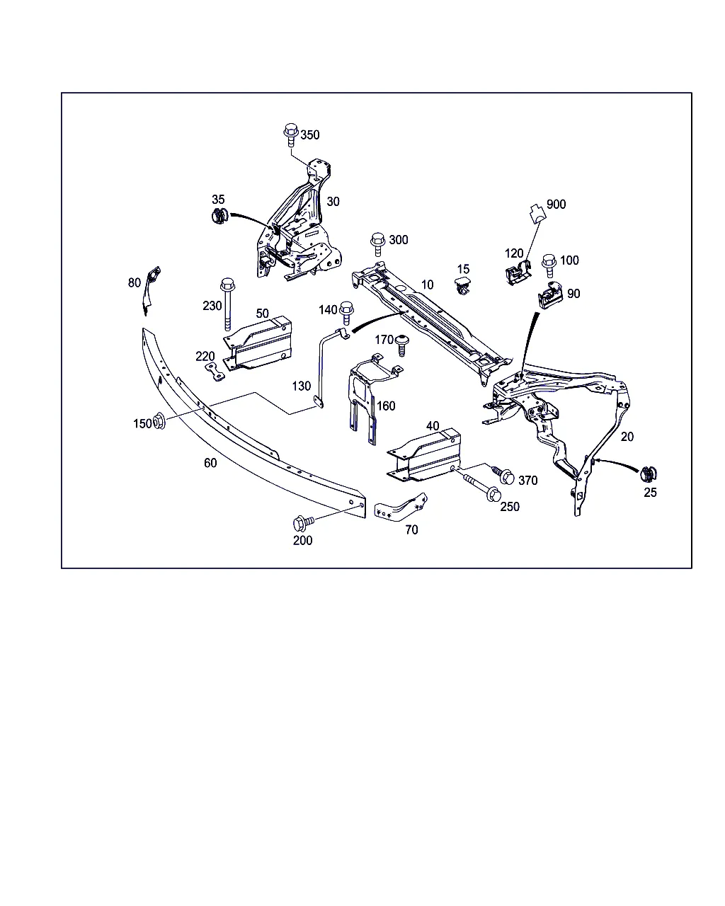 ПЕРЕД. ЭЛЕМ. ЖЕСТКОСТИ И ОПОРА РАДИАТОРА