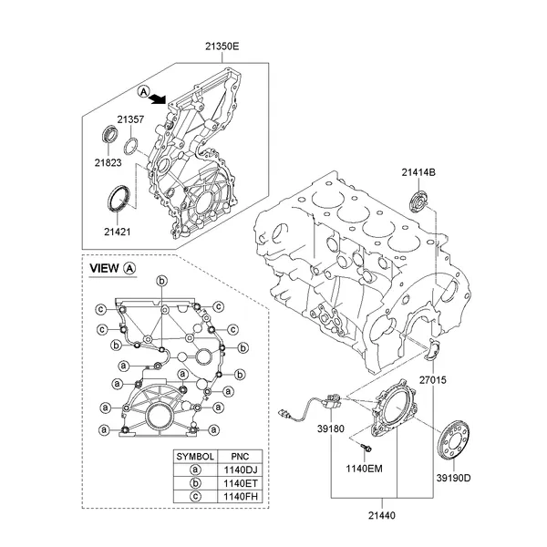BELT COVER & OIL PAN; 2