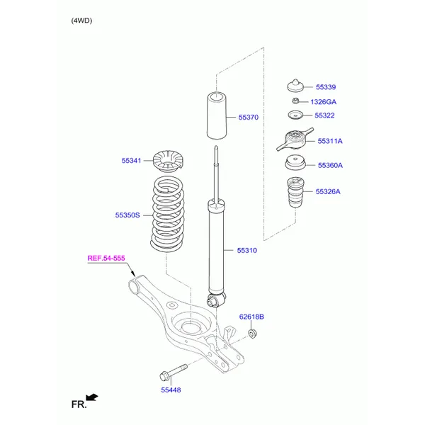 REAR SPRING & STRUT