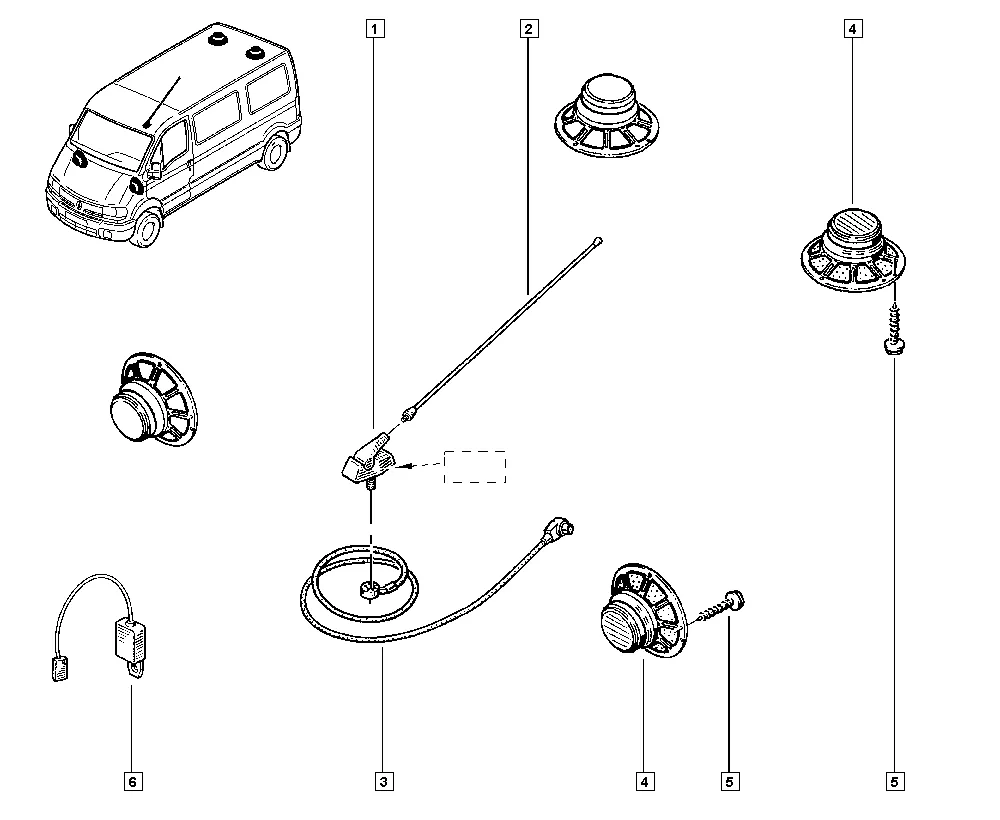 Монтажное пространство под автомагнитолу