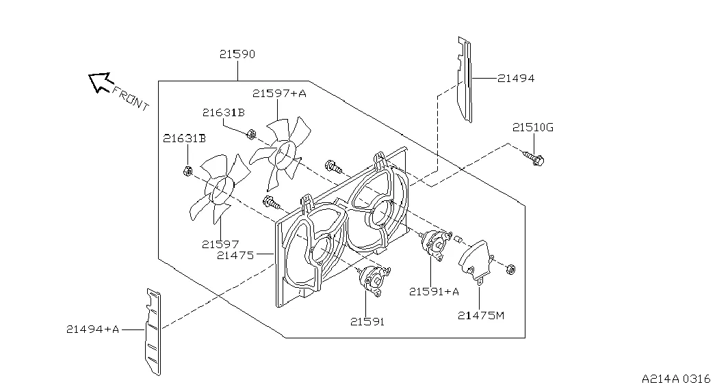 Радиатор, кожух и система охлаждения инвертора; SHROUD