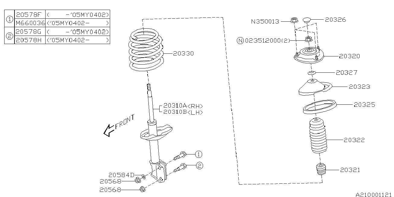 FRONT SHOCK ABSORBER
