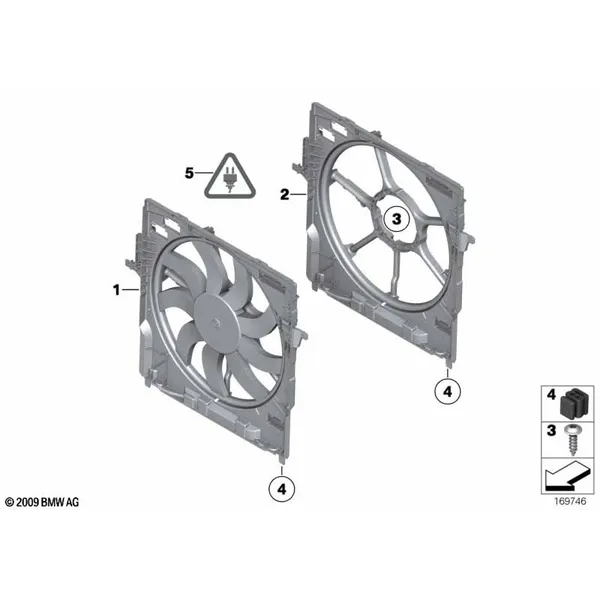 Кожух вентилятора-дополнительн.элементы