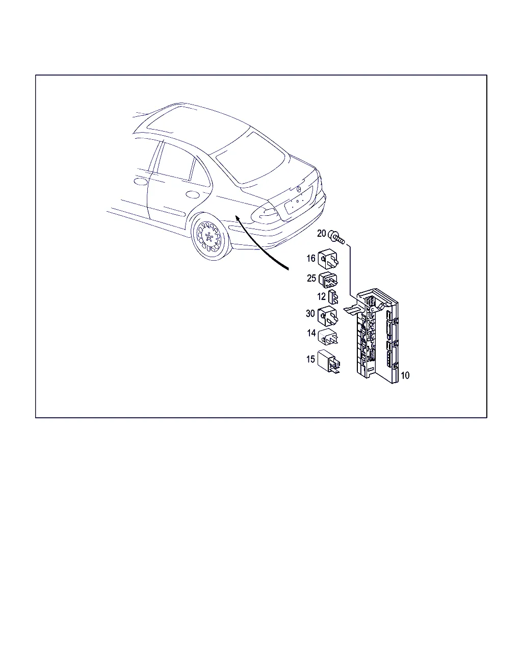 БЛОКИ УПРАВЛЕНИЯ И РЕЛЕ В БАГАЖНИКЕ