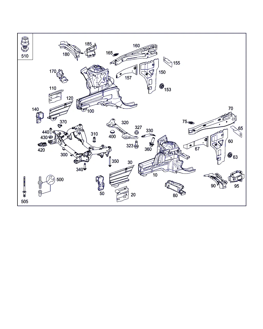 КОЛЕСН. АРКА, КРОНШТ. ПЕРЕДН. МОСТА