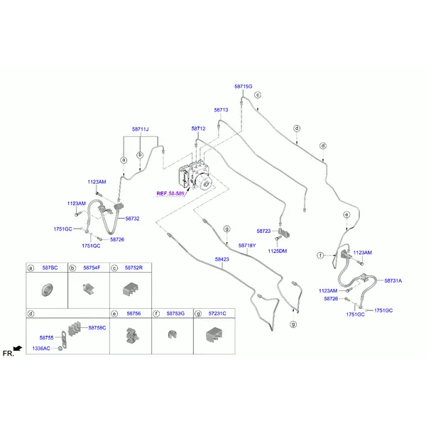 Трубопровод гидропривода тормозов