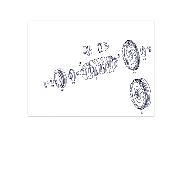 КОЛЕНЧАТЫЙ ВАЛ И МАХОВИК