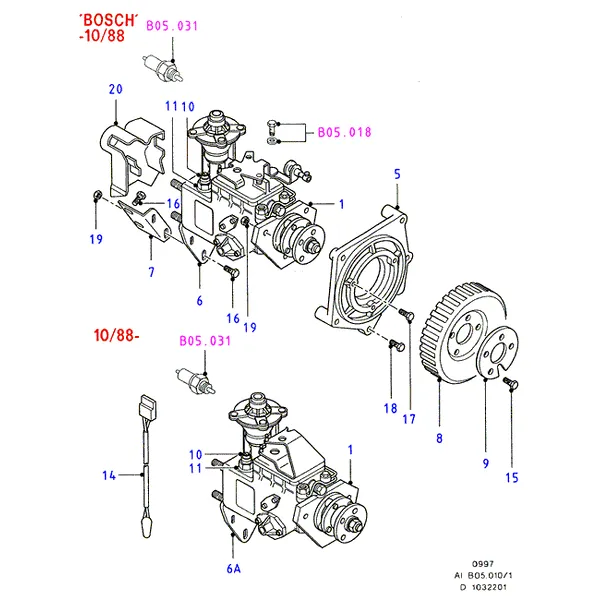 Топливный насос высокого давления, Diesel (AI)