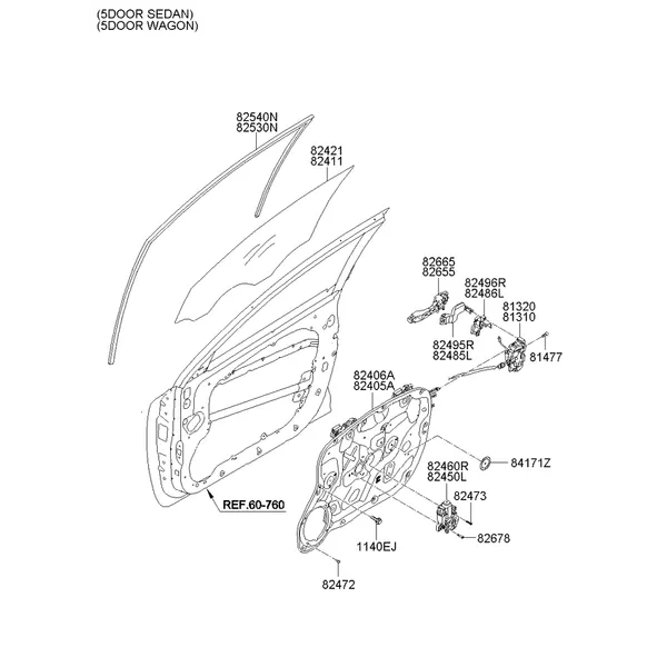регулятор стекла двери передней и стекло
