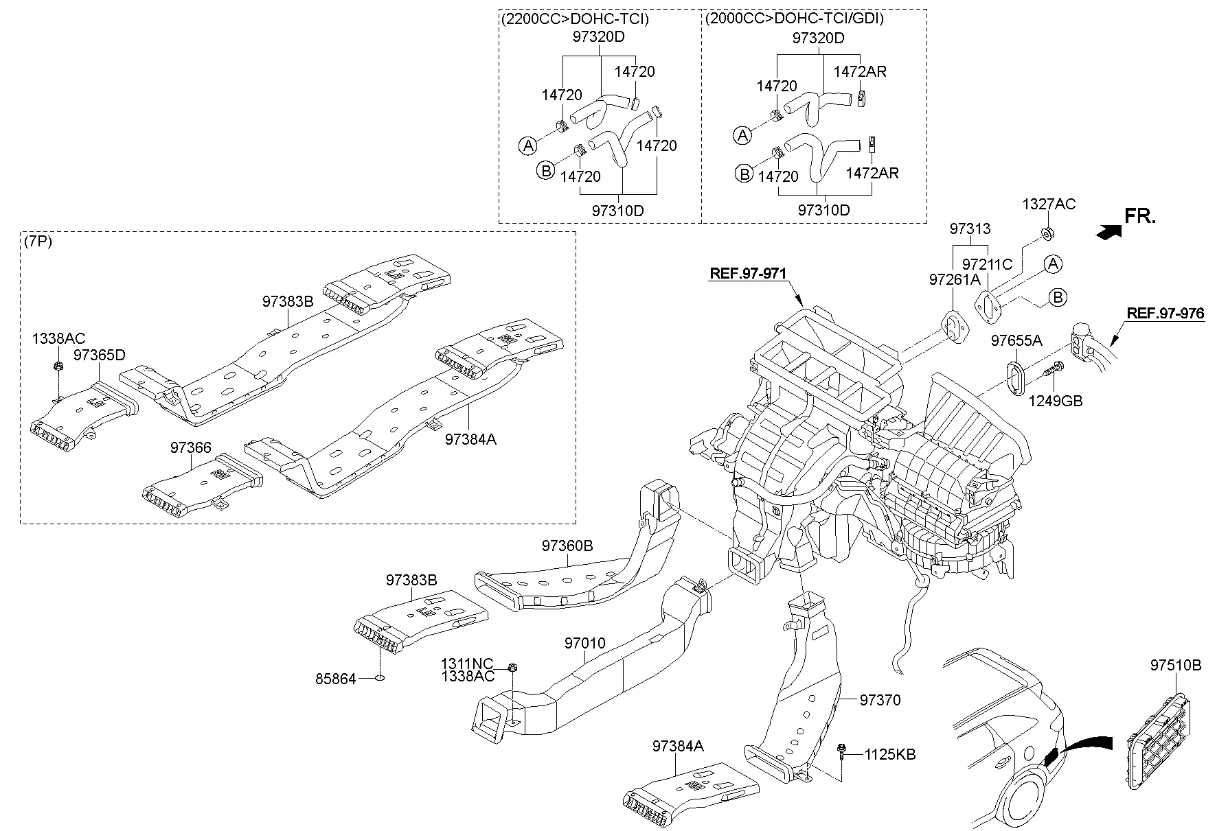 HEATER SYSTEM-DUCT & HOSE