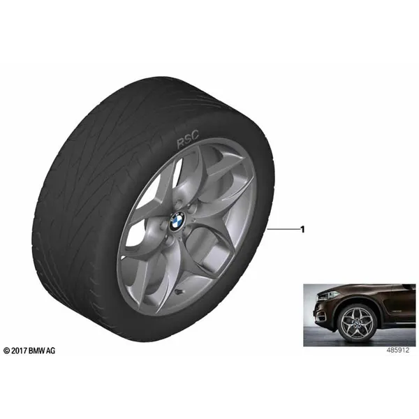 BMW кол.с л/с дис.сдвоен.спицы 215 - 21"