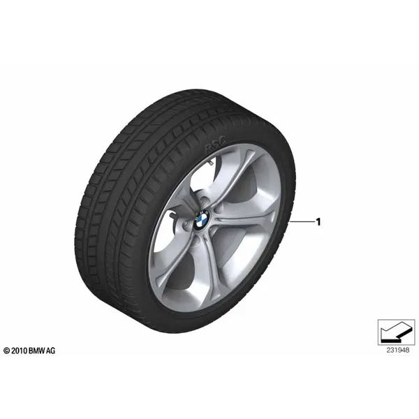 Колесо в сб.зим.звездообр.сп.320 - 18"