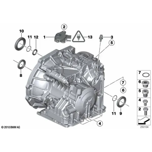 Уплотнения и дополнительные элементы АКПП GA6F21WA